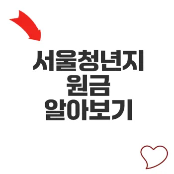 서울청년지원금 총정리 및 신청방법 가이드